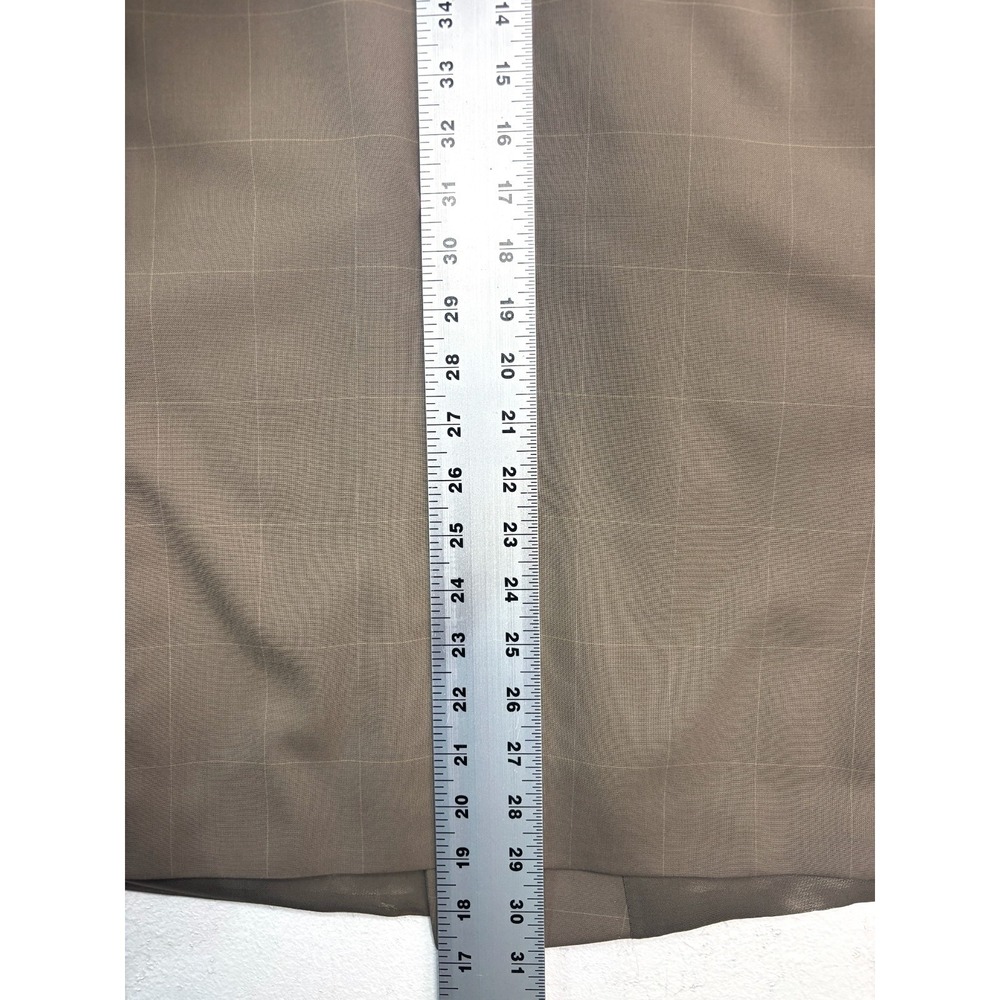 vtg Bachrach 40S Tan Windowpane Double Breasted Blazer Jacket‎ Sport Coat Wool - Picture 11 of 13